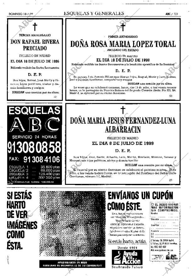 ABC MADRID 18-07-1999 página 121
