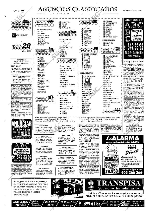 ABC MADRID 18-07-1999 página 122