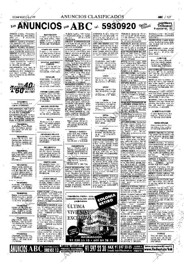 ABC MADRID 18-07-1999 página 127