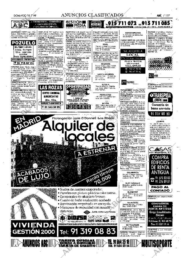 ABC MADRID 18-07-1999 página 137