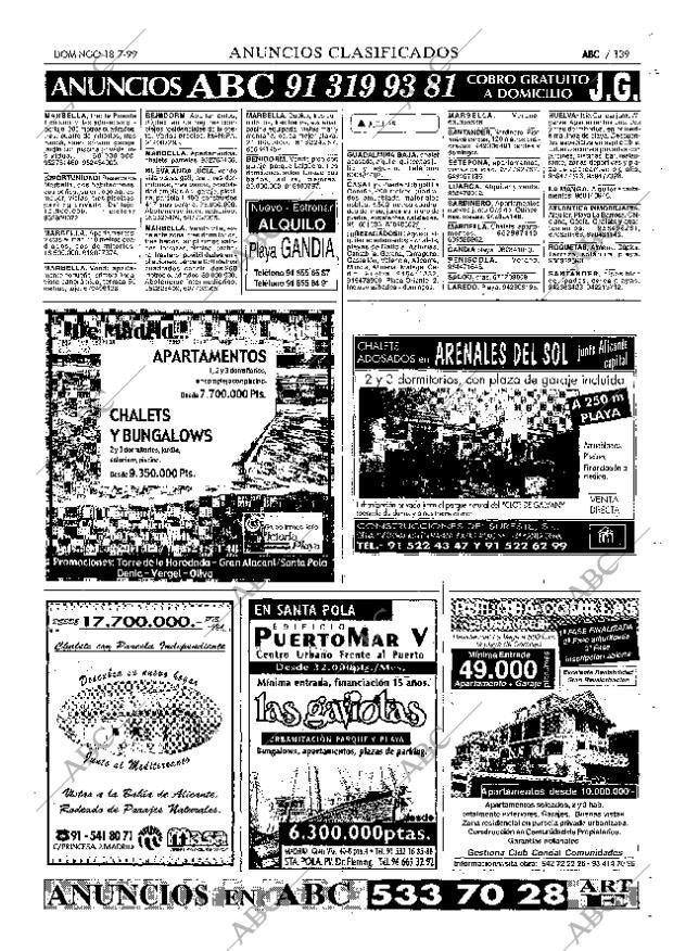 ABC MADRID 18-07-1999 página 139