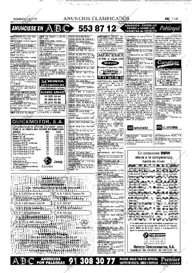 ABC MADRID 18-07-1999 página 141