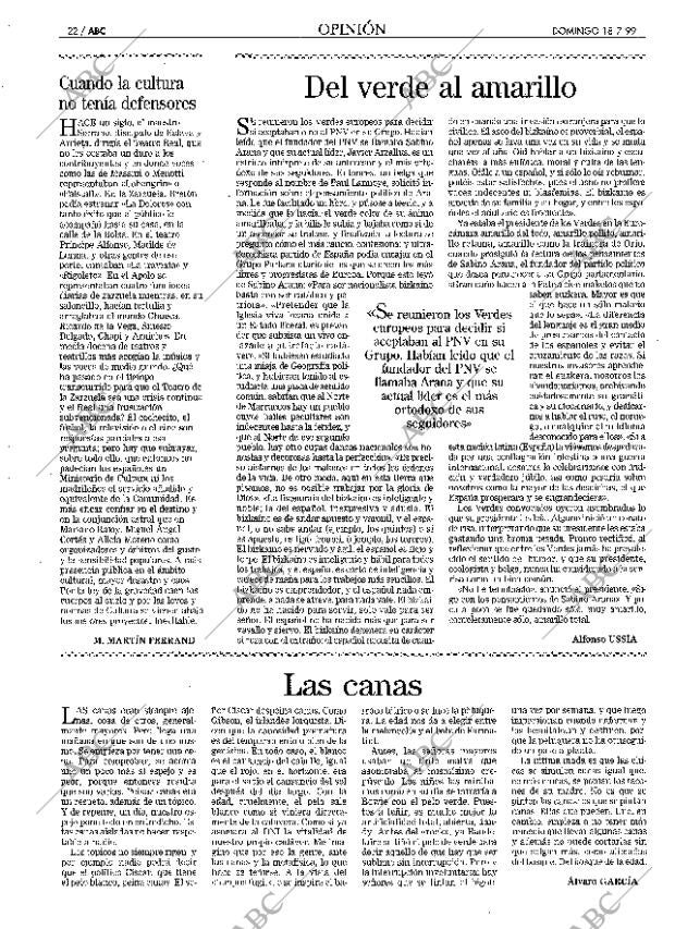 ABC MADRID 18-07-1999 página 22