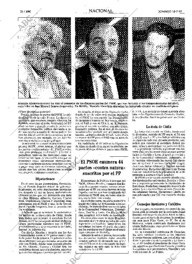 ABC MADRID 18-07-1999 página 26