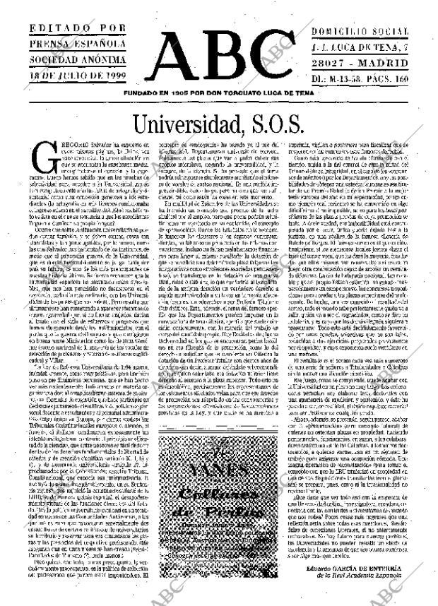 ABC MADRID 18-07-1999 página 3