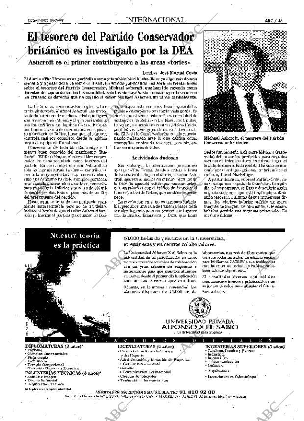 ABC MADRID 18-07-1999 página 43