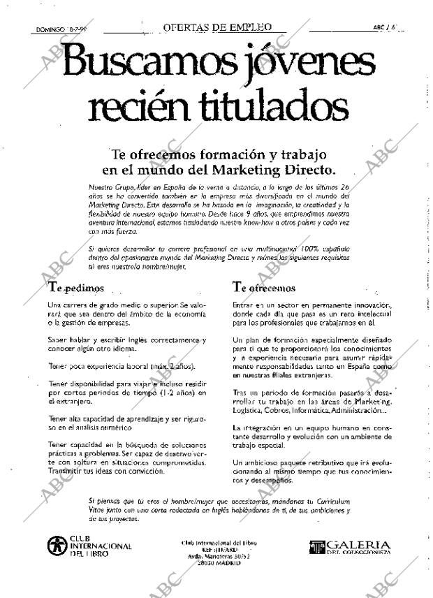 ABC MADRID 18-07-1999 página 61