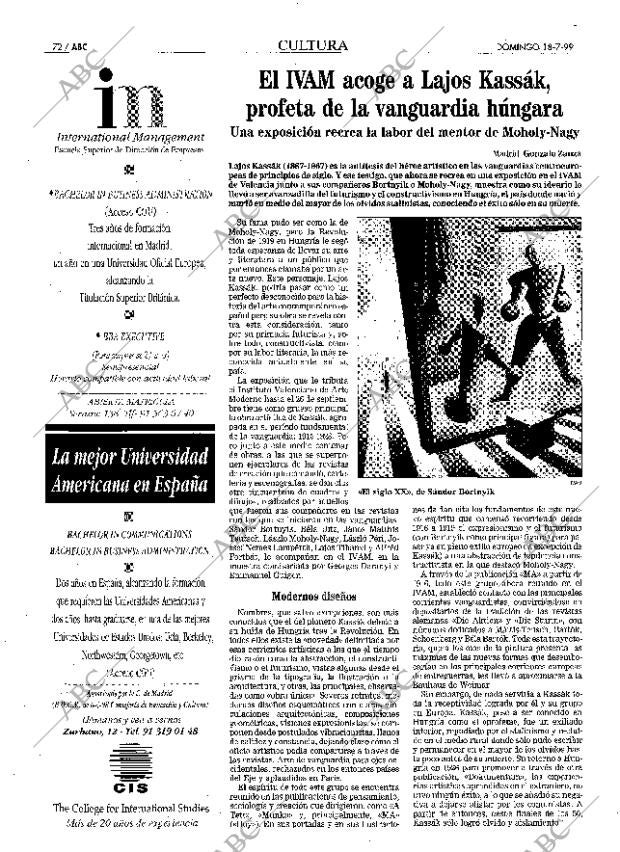 ABC MADRID 18-07-1999 página 72