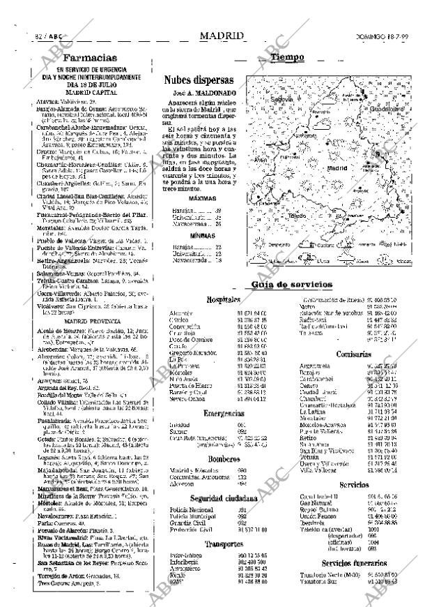 ABC MADRID 18-07-1999 página 82