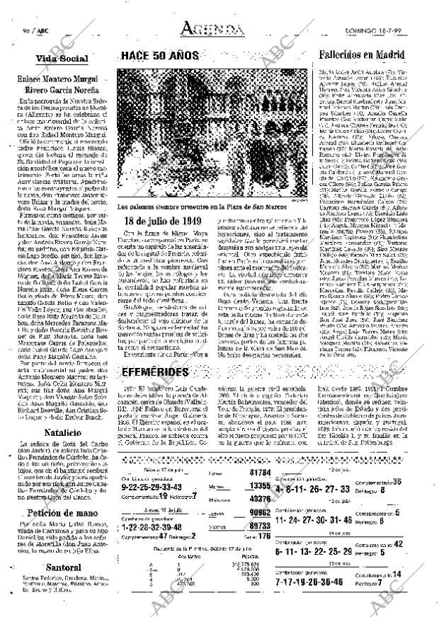 ABC MADRID 18-07-1999 página 96