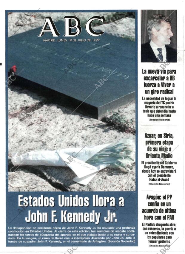 ABC MADRID 19-07-1999 página 1