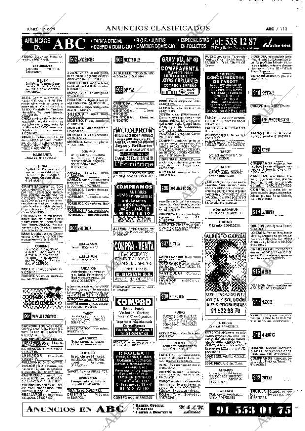 ABC MADRID 19-07-1999 página 113