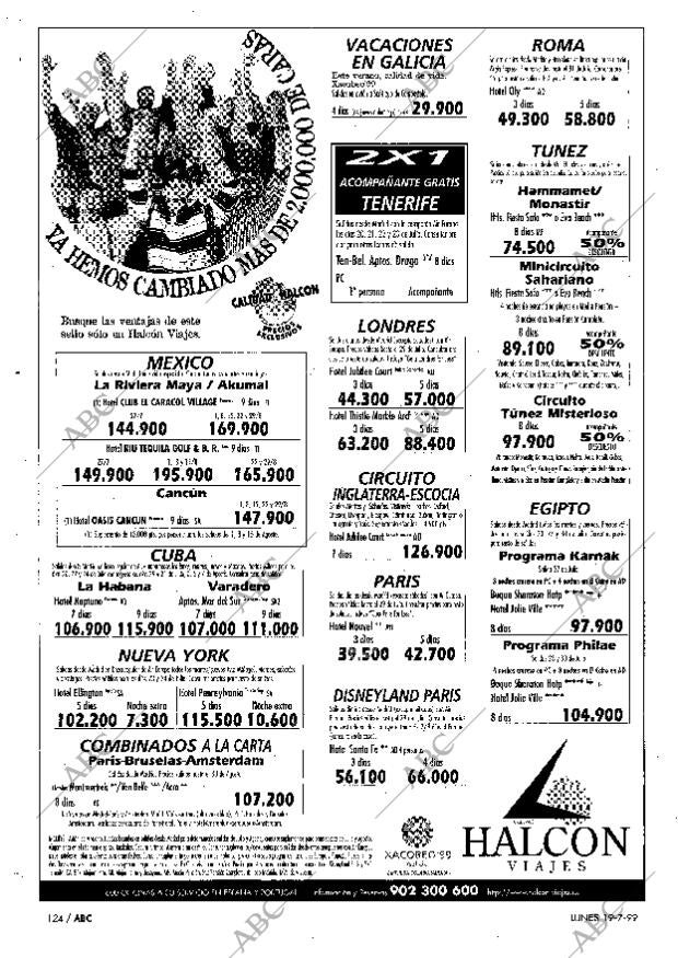ABC MADRID 19-07-1999 página 124