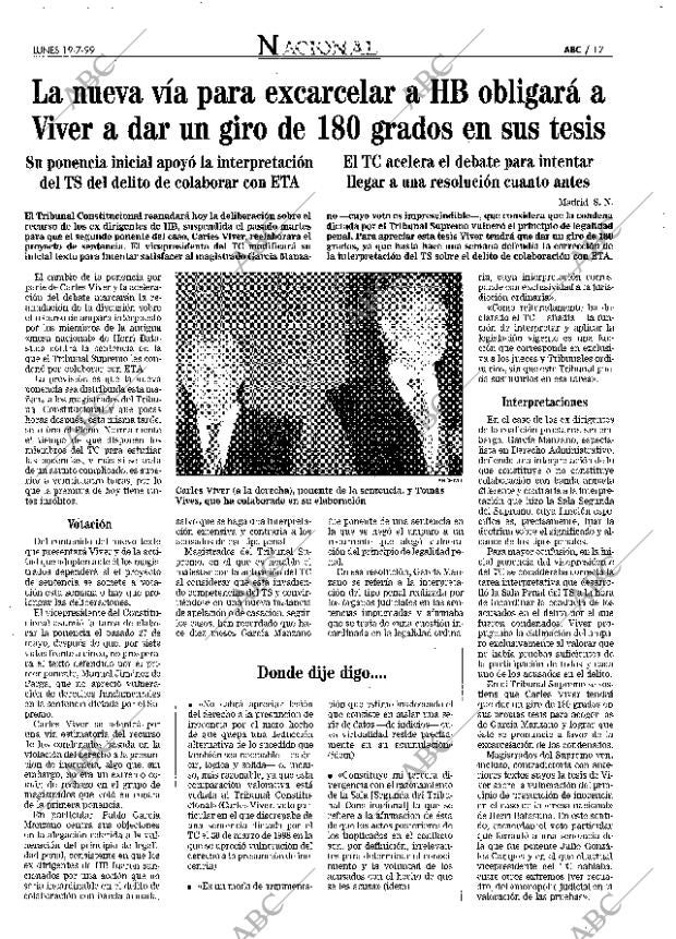 ABC MADRID 19-07-1999 página 17