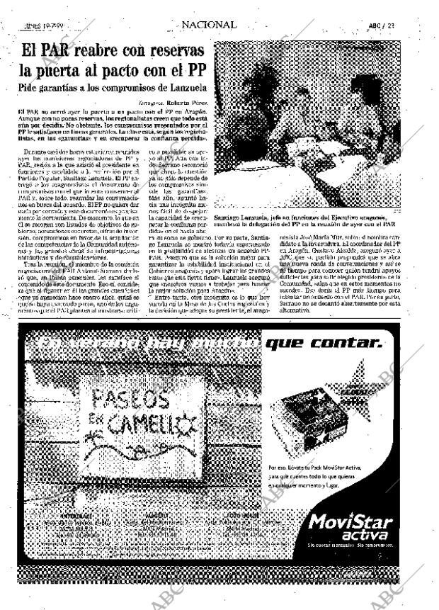 ABC MADRID 19-07-1999 página 21