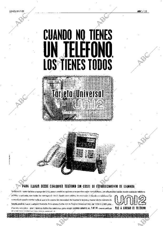 ABC MADRID 19-07-1999 página 23
