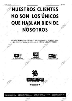 ABC MADRID 19-07-1999 página 27