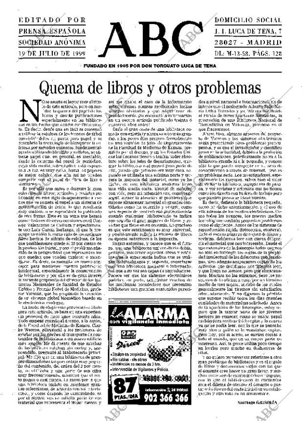 ABC MADRID 19-07-1999 página 3