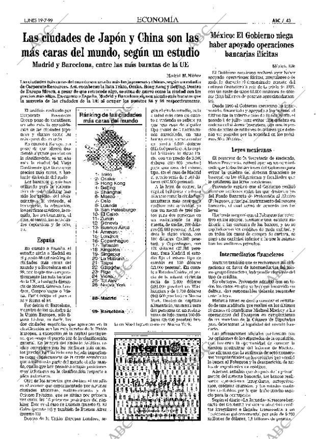 ABC MADRID 19-07-1999 página 43
