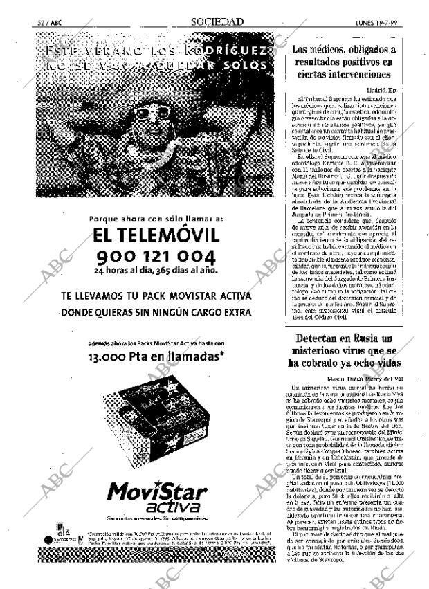 ABC MADRID 19-07-1999 página 52