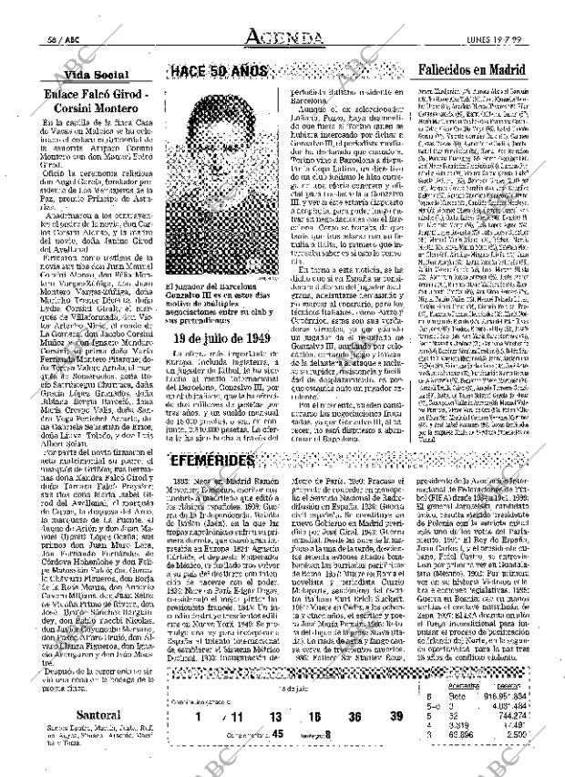 ABC MADRID 19-07-1999 página 58