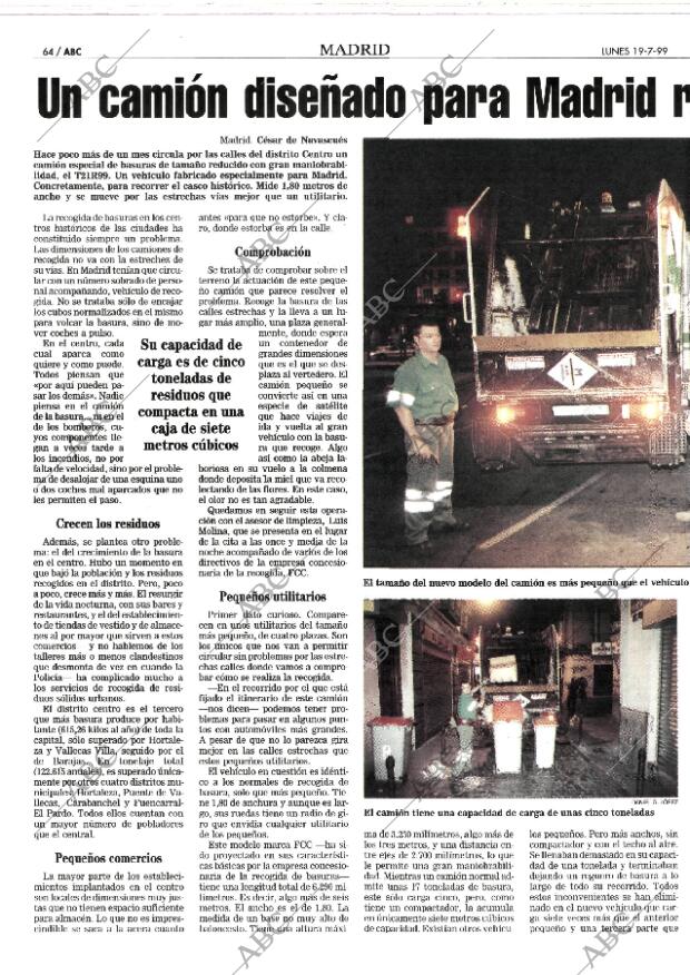 ABC MADRID 19-07-1999 página 64