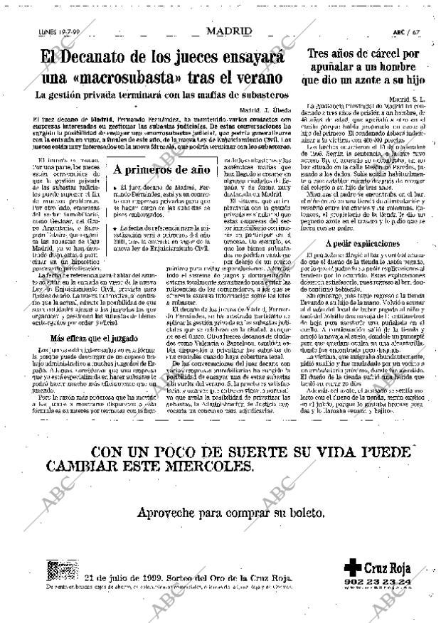 ABC MADRID 19-07-1999 página 67