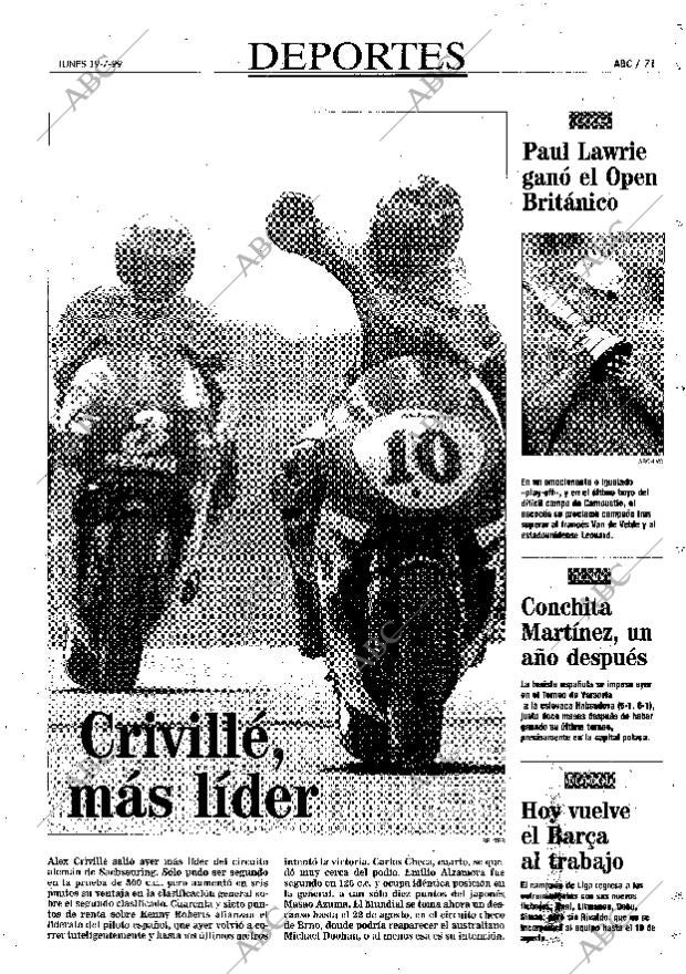 ABC MADRID 19-07-1999 página 71