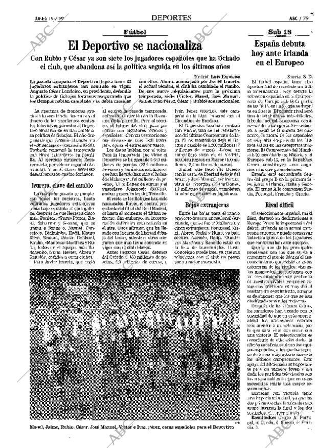 ABC MADRID 19-07-1999 página 79