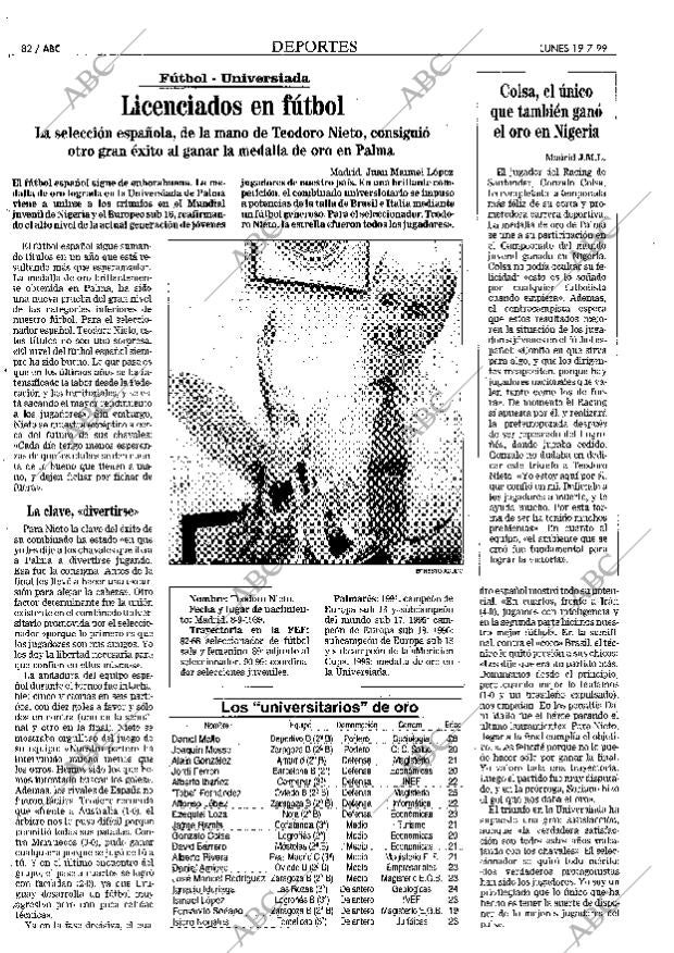 ABC MADRID 19-07-1999 página 82