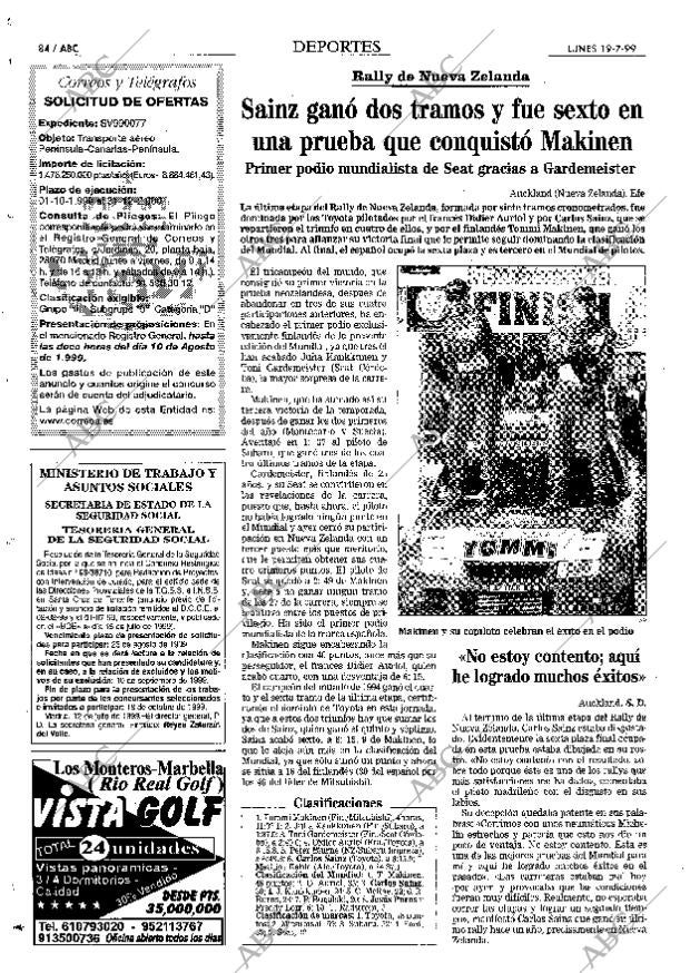 ABC MADRID 19-07-1999 página 84