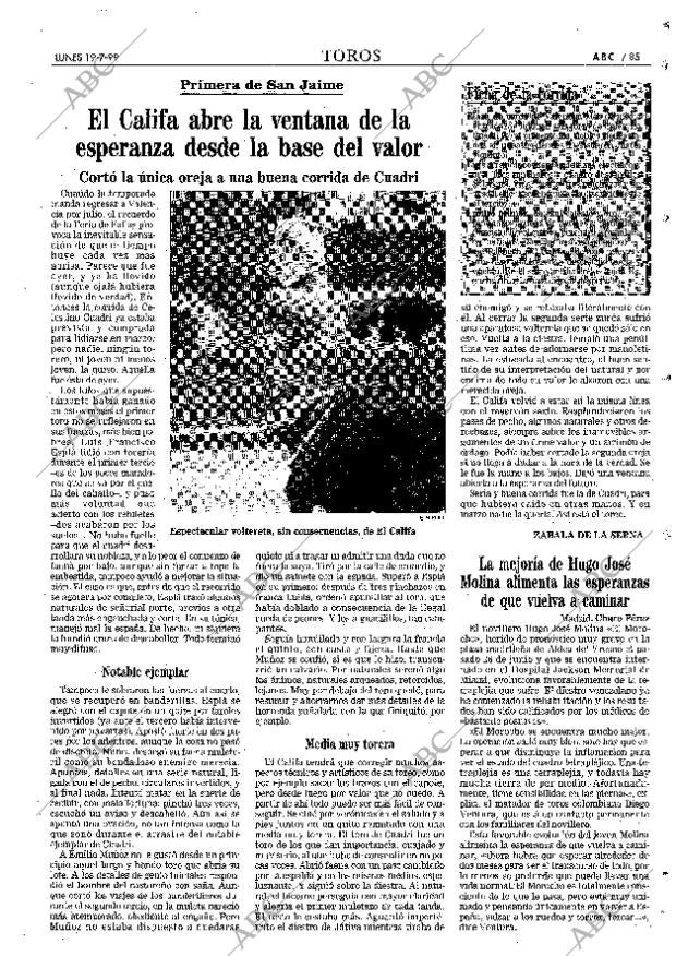 ABC MADRID 19-07-1999 página 85