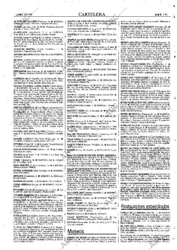 ABC MADRID 19-07-1999 página 91