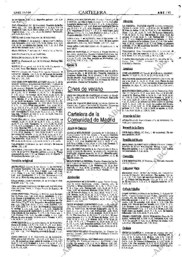 ABC MADRID 19-07-1999 página 93