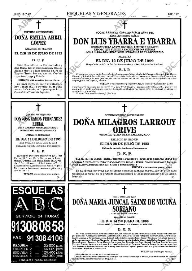 ABC MADRID 19-07-1999 página 97