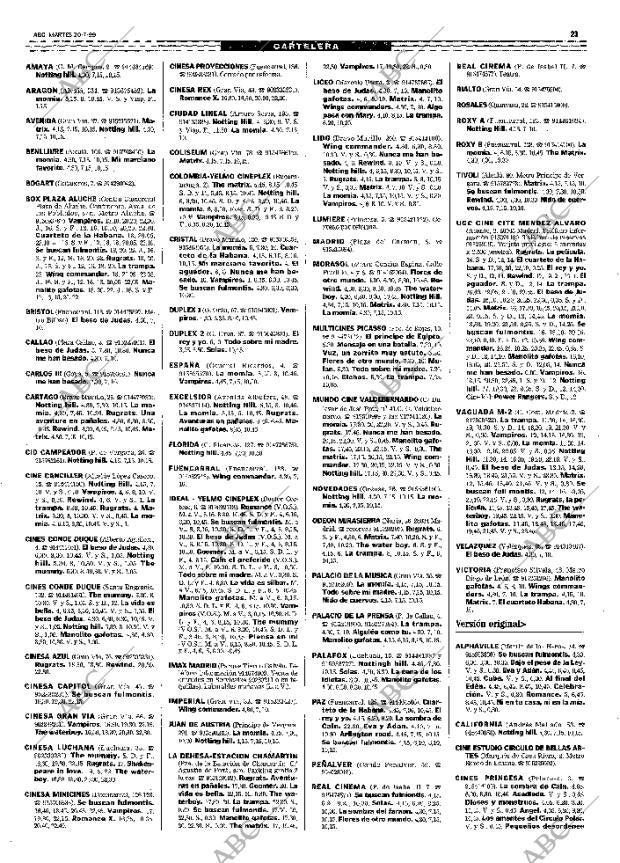 ABC MADRID 20-07-1999 página 119