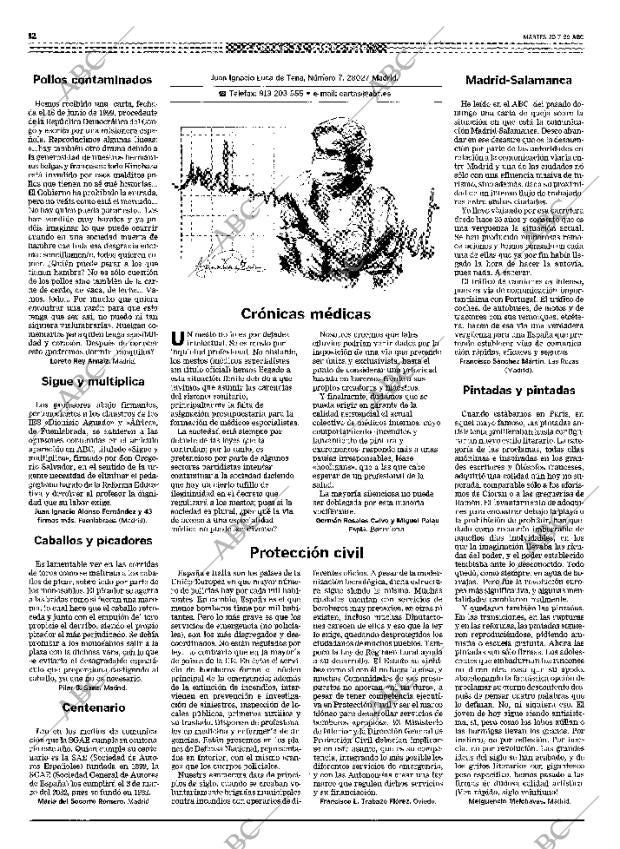 ABC MADRID 20-07-1999 página 12