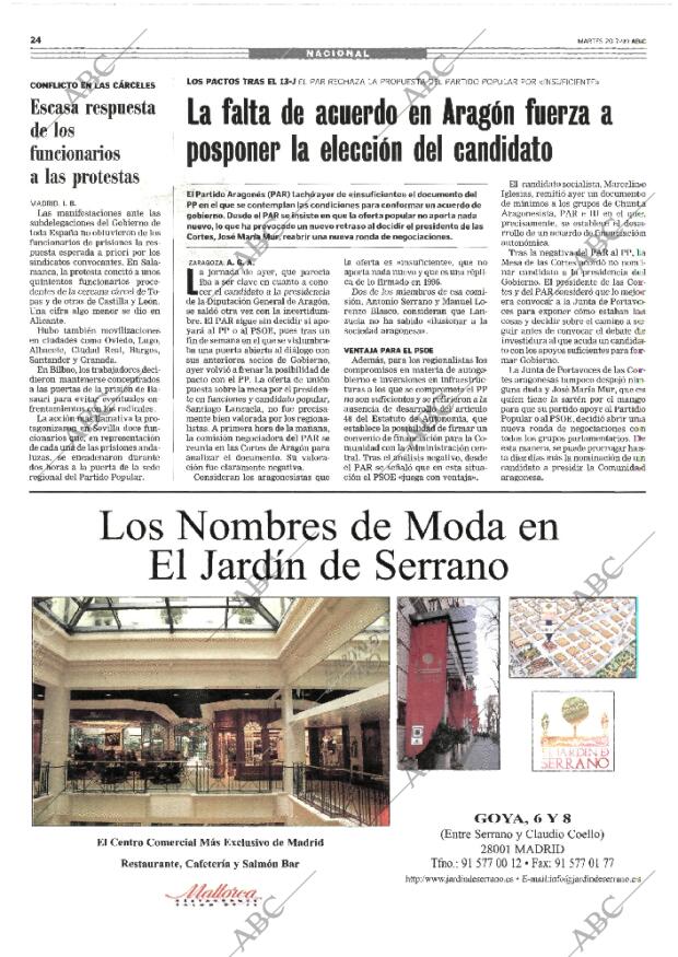 ABC MADRID 20-07-1999 página 24