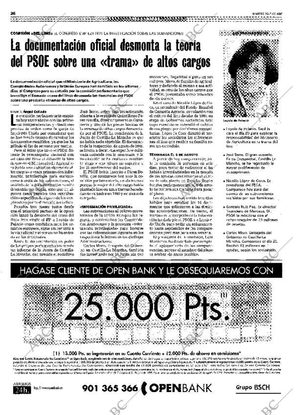 ABC MADRID 20-07-1999 página 26