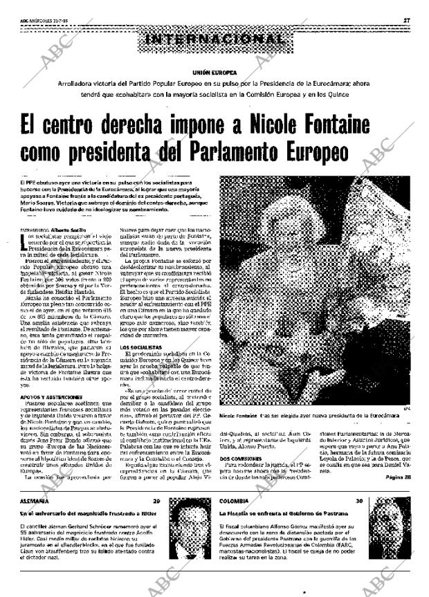 ABC MADRID 21-07-1999 página 27