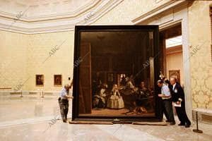 El Museo del Prado fue testigo de un traslado histórico: el de Las Meninas de...