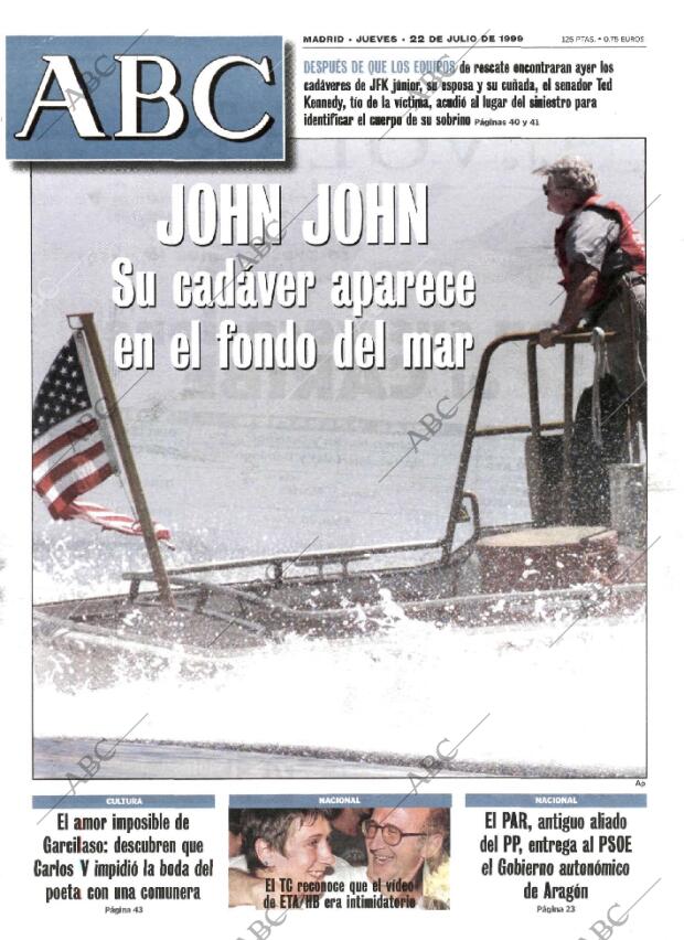 ABC MADRID 22-07-1999 página 1
