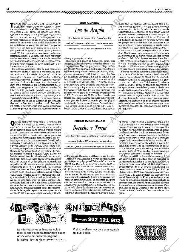 ABC MADRID 22-07-1999 página 14