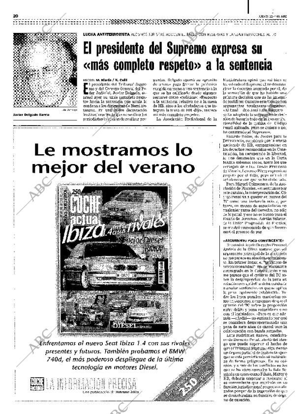 ABC MADRID 22-07-1999 página 20