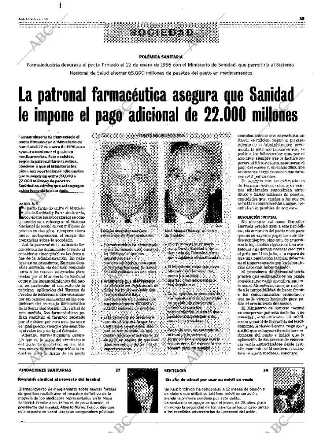 ABC MADRID 22-07-1999 página 35