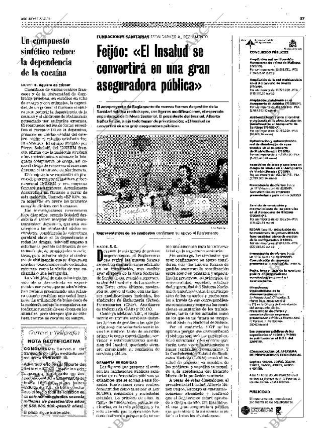 ABC MADRID 22-07-1999 página 37