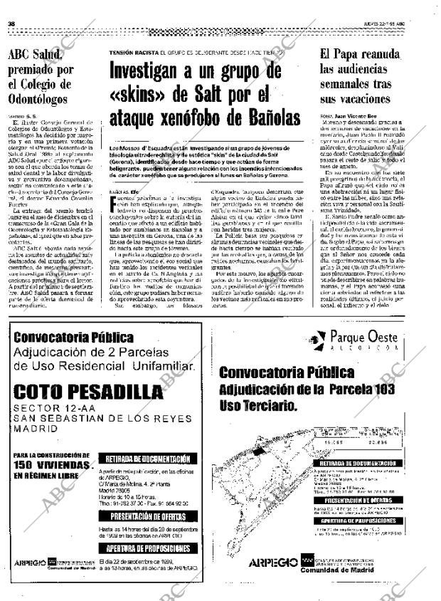 ABC MADRID 22-07-1999 página 38