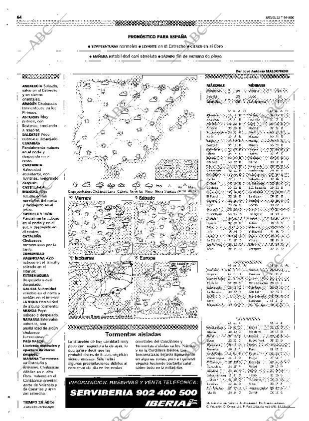 ABC MADRID 22-07-1999 página 64