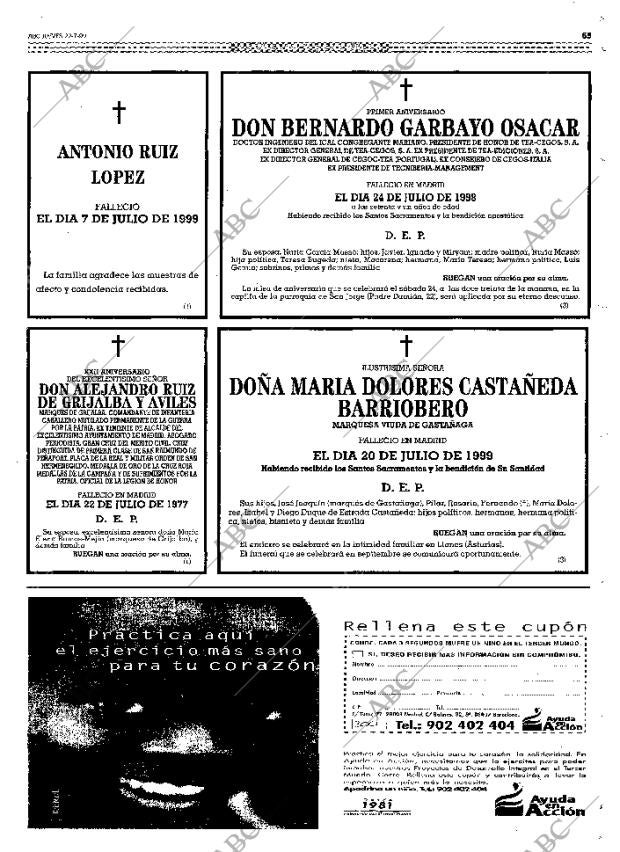 ABC MADRID 22-07-1999 página 65