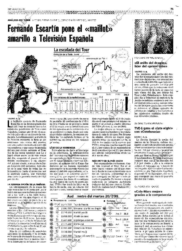 ABC MADRID 22-07-1999 página 75